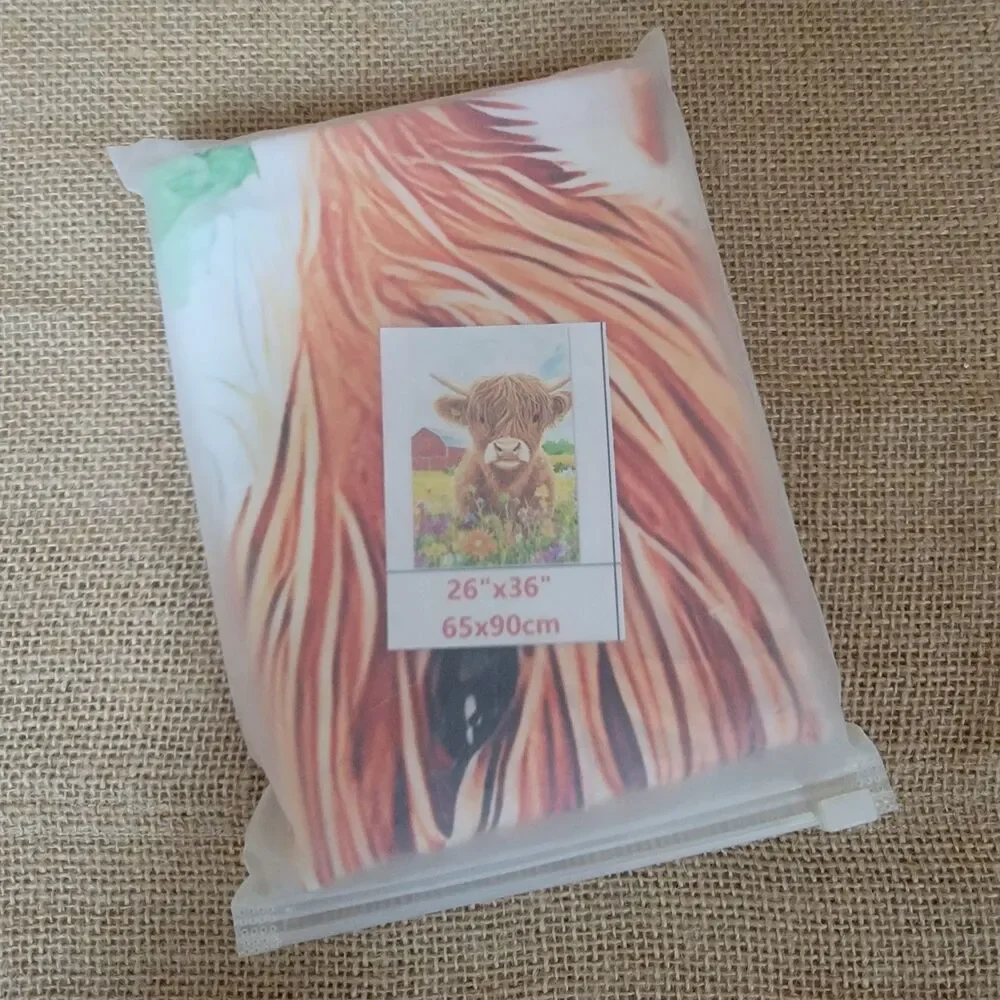 Set of 2 Curtain Panels Highland Cow Barn 26